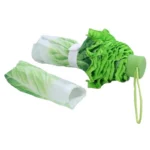 Parapluie automatique imitation chou vert, design original avec teintes éclatantes, parfait pour se protéger avec style.