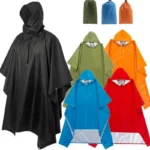Poncho de pluie unisexe en 4 couleurs tendance, idéal pour homme et femme, protection imperméable pratique et élégante.