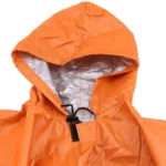 Poncho de pluie unisexe 4 couleurs avec capuche, léger, imperméable et écologique, parfait pour homme et femme en toutes saisons.