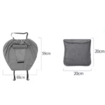 Toile protection poussette anti-UV, fenêtre transparente, collection [Collection], pratique et efficace contre le soleil.