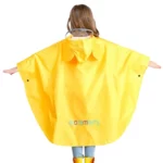 Poncho enfant à oreilles jaune taille S, imperméable avec capuche, coupe ample, idéal protection pluie - Collection [Collection].
