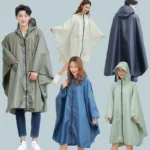 Poncho pluie femme taille L, élégant et imperméable, disponible en plusieurs couleurs pour style et protection efficace contre la pluie.