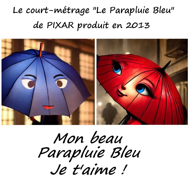 Court-métrage de 6 mn, Le parapluie bleu produit en 2013