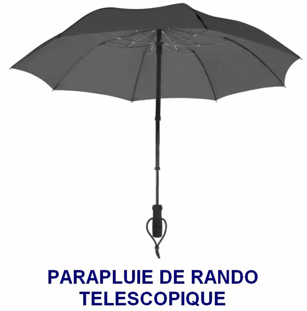Parapluie de randonnée télescopique de qualité