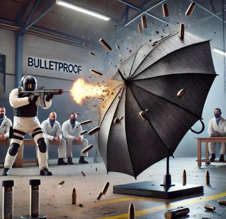 Le meilleur parapluie blindé présidentiel à 10000 euros !