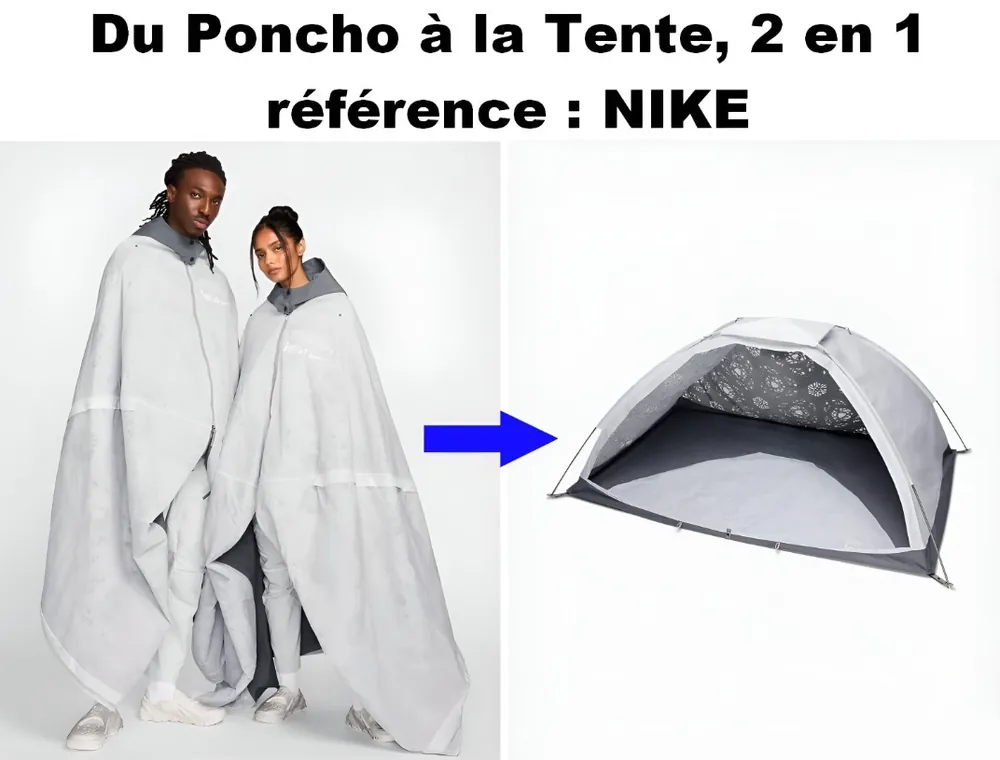 Le poncho révolutionnaire de chez NIKE qui se transforme en tente !