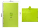 Poncho pluie homme vert fluo, léger et compact, protection imperméable 2300x1400 mm, idéal par temps pluvieux.
