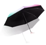 Très beau parapluie arc-en-ciel pour femme aux couleurs nuancées.