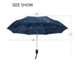 Beau parapluie automatique, bleu ciel étoilé , ses dimensions.