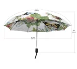Beau parapluie automatique femme à fleurs ! 96 cm de diamètre.