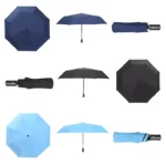 Choix de 3 parapluies bleu, noie et bleu marine de qualité !
