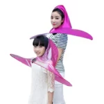 belle capuche ou parapluie chapeau anti-pluie rose