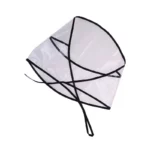 Capuche transparente facile à plier.