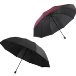 Jolis grands parapluies inverses noir, rouge de 130 cm de diamètre anti-UV très imperméables.