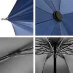 Joli grand parapluie inverse de 130 cm de diamètre anti-UV très imperméable, tous les détails ...