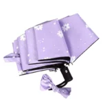 Très joli parapluie automatique viloet à fleur pour femme.