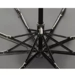 Joli parapluie rose manuel avec motif doube-coeur, mécanisme solide.