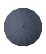 Magnifique parapluie canne de golf de couleur grise, vu de dessus.