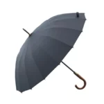 Magnifique parapluie canne de golf de couleur grise.