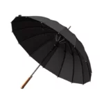 Parapluie noir, 16 baleines, droit de gold, qualité supérieure.