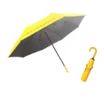 Joli parapluie canne, thème : notes de musiques, solide et magnifique, jaune