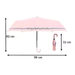 Joli parapluie canne, thème : notes de musiques, solide et magnifique, les dimensions.