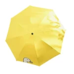 Parapluie automatique jaune motif canard, design unique, parfait pour la pluie. Accessoire tendance de la collection.