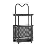 C'est un beau porte-parapluie de belle capicité en métal noir !