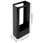 Élégant porte-parapluie noir en métal, design ajouré moderne. Rangez vos parapluies avec style dans l’entrée. Résistant et pratique au quotidien. TAILLE 52 x 24 x 14 cm