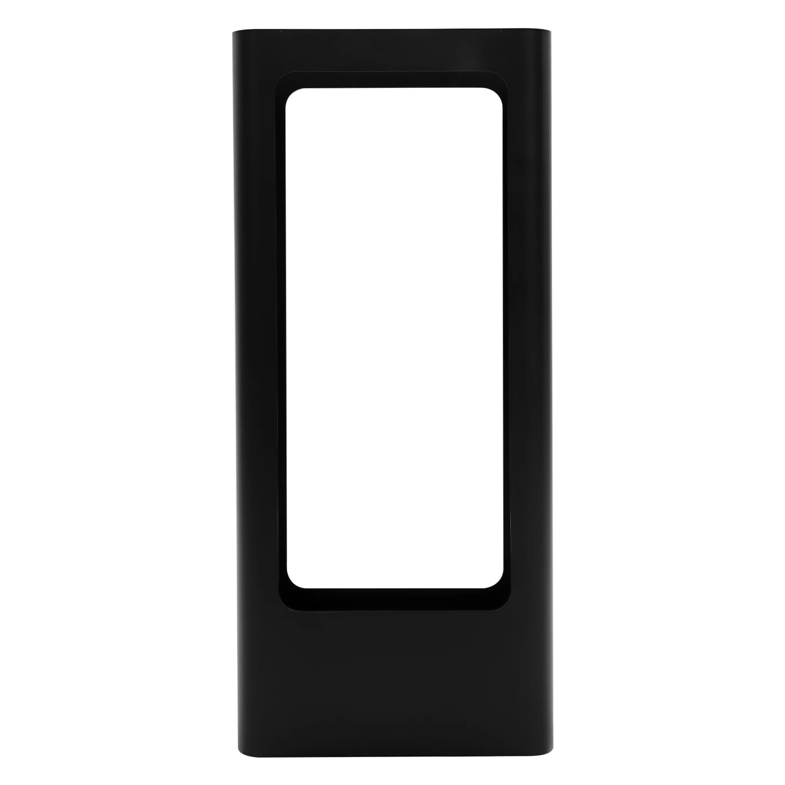 Porte-parapluie en métal noir minimaliste, parfait pour un hall chic. Robuste, stable et facile à nettoyer. L’accessoire idéal pour vos jours de pluie.