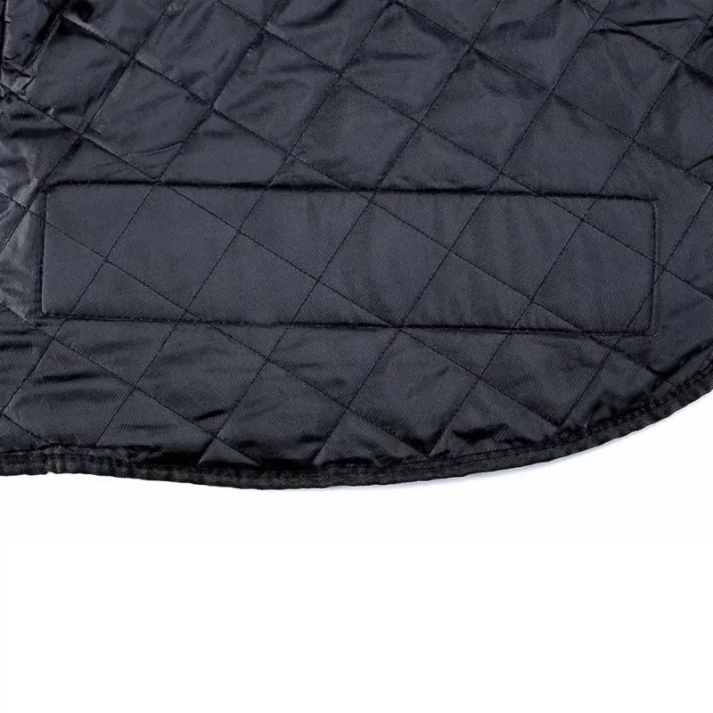 Doublure matelassée intérieure du tablier scooter. Confort thermique renforcé et résistance accrue aux intempéries.