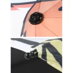 Détails soignés du parapluie chatons : coutures solides, embouts résistants, qualité premium. Protection pluie et soleil garantie. Design original.