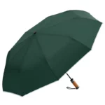 Parapluie automatique vert voncé de diamètre d'ouverture de 106 cm avec 12 baleines en fibres de verre.
