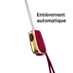 Pommeau d'un parapluie rouge avec bouton d'ouverture / fermeture automatique !