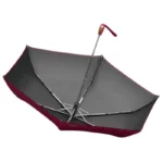 Très beau parapluie rouge compact et automatique de grand luxe !