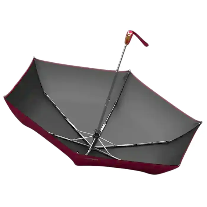 Très beau parapluie rouge compact et automatique de grand luxe !