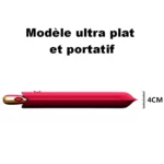 Modèle ultra plat de 4 cm, magnifique parapluie automatique compact rouge !