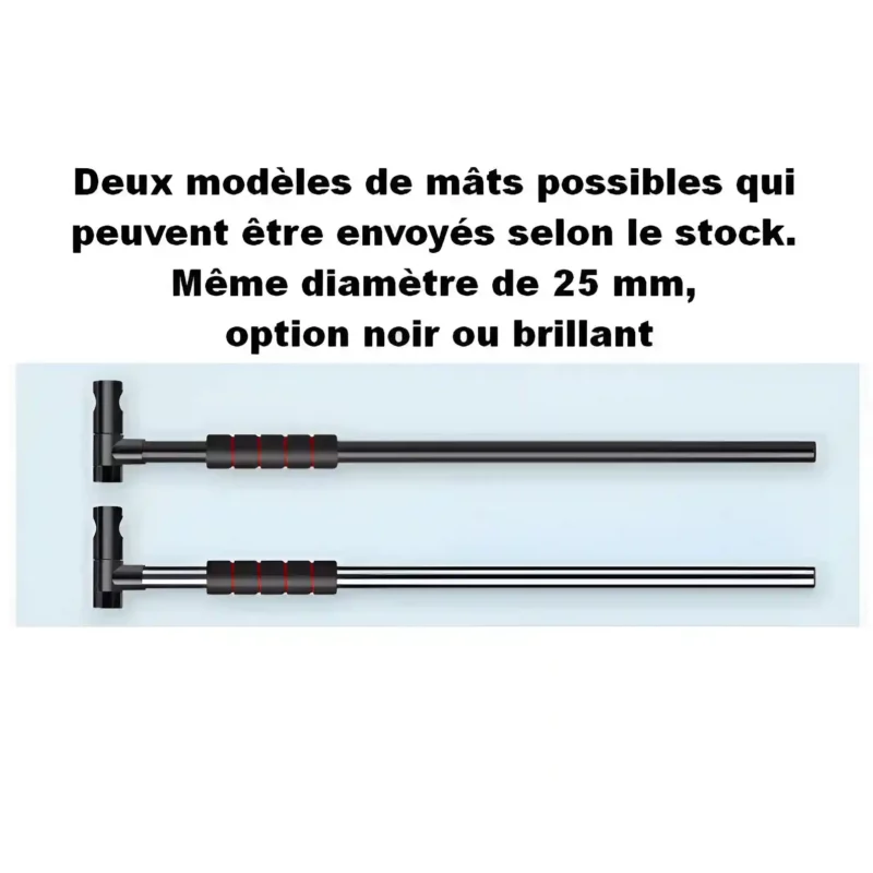 Parasol de pêche 360° avec mât renforcé 25 mm. Réglages précis et ombre étendue pour pêcher confortablement toute la journée.