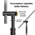 Parasol de pêche inclinable 360°, montage facile et grande couverture anti-UV. Mât solide et réglages précis pour session longue durée.