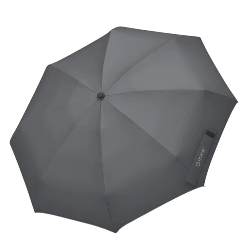 Parapluie gris anthracite, lignes épurées et toile résistante. Parfait pour un usage quotidien avec un look sobre.