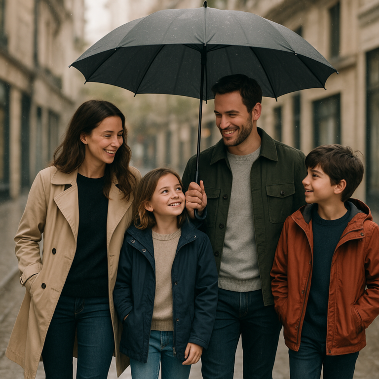 grand parapluie famille