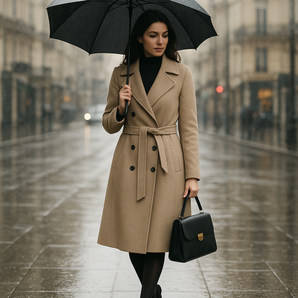parapluie femme élégant tenue