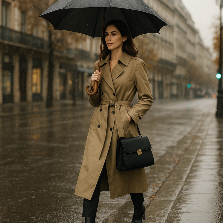 tenue pluie femme chic